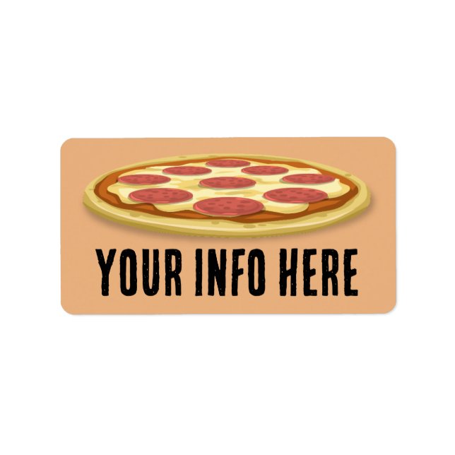ETIQUETA RÓTULOS DE ENDEREÇO DE DEVOLUÇÃO GRANDE PIZZA (Frente)