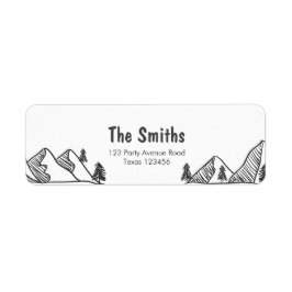 Etiqueta Rótulos de Endereço de Retorno de Aventura Selvage