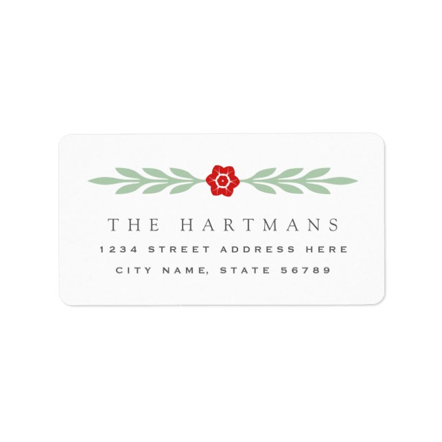 Etiqueta Rótulos de Endereço Depois (Frente)