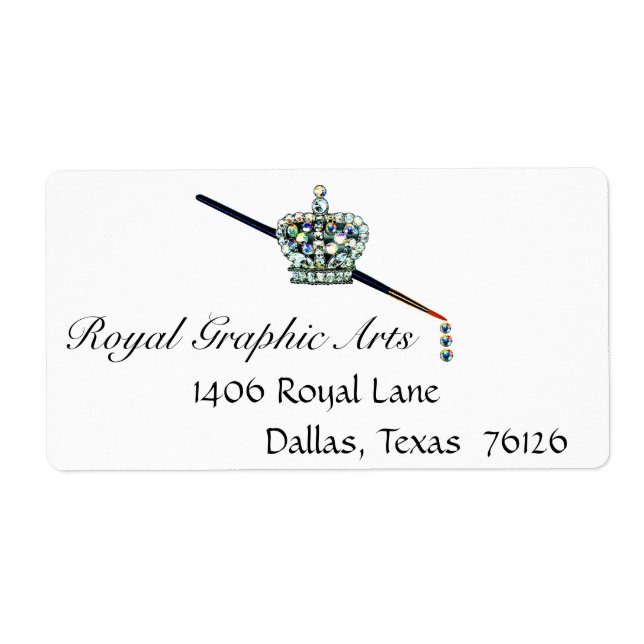 Etiqueta Rótulos de Endereço do Artista (Frente)