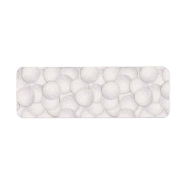 Etiqueta Rótulos de endereço do padrão de voleibol (Frente)