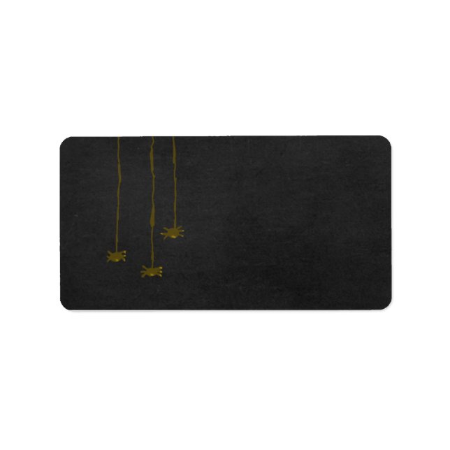 Etiqueta Rótulos de Endereço do Spider Chandelier (Frente)