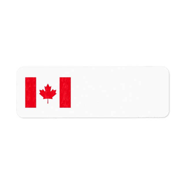 Etiqueta Rótulos de Endereço FLAG CANADIAN (Frente)