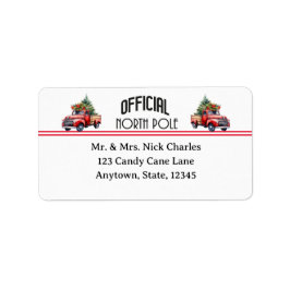 Etiqueta Rótulos de Endereço Oficiais do Polo Norte