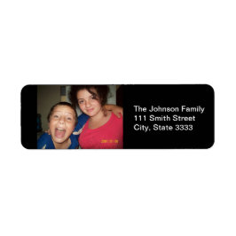 Etiqueta Rótulos de Endereço Personalizados com Foto da Fam