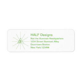 Etiqueta rótulos de endereço personalizados iluminados