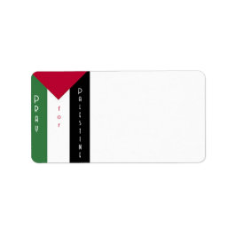 Etiqueta Rótulos de Endereço Reze pela Palestina