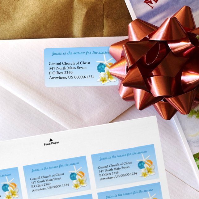 Etiqueta Rótulos de Endereços da Igreja Cristã Tropical (Criador carregado)