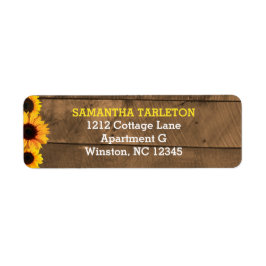 Etiqueta Rótulos de Endereços de Madeiras Rústicas