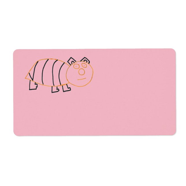 Etiqueta Rótulos de Entrega de Urso de Abelhas (Frente)
