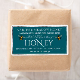 Etiqueta Rótulos de Entrega Personalizada de Mel Elegante M