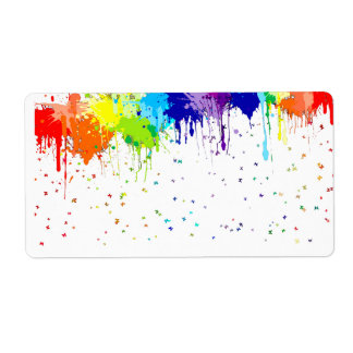 ETIQUETA RÓTULOS DE ENVIO DA PINTURA DE DIREÇÃO