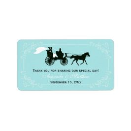 Etiqueta Rótulos de Favor de Cavalo de Fairytale e Casament