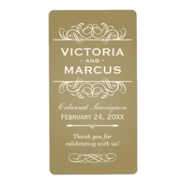 Etiqueta Rótulos De Favor De Uma Garrafa De Vinho De Casame