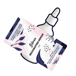 Etiqueta Rótulos de Garrafa Sérica abstrato