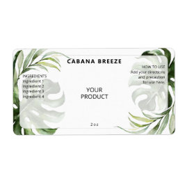 Etiqueta Rótulos de Garrafas de Mineração Tropicais