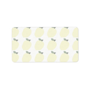 Etiqueta Rótulos de Limões (Dif/Jar/Address/Name Labels)