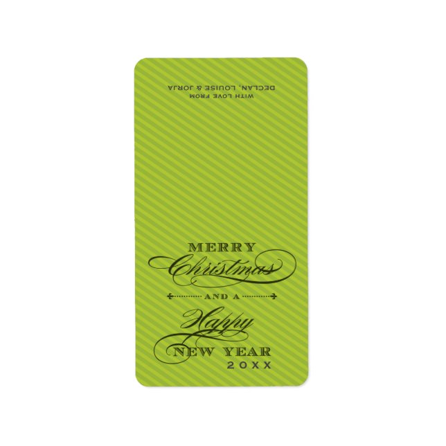 Etiqueta RÓTULOS DE NATAL: lapela 2P (Frente)