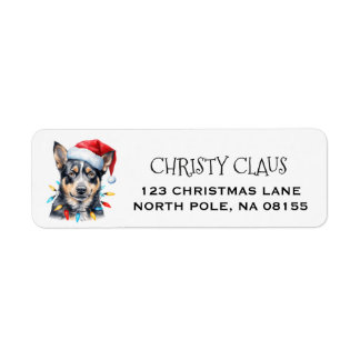 Etiqueta Rótulos de Natal personalizados do Australian Catt
