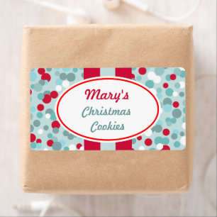 Etiqueta Rótulos de Pontos de Natal Personalizados