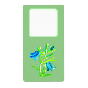 Etiqueta Rótulos de remessa de endereço estilo flor design