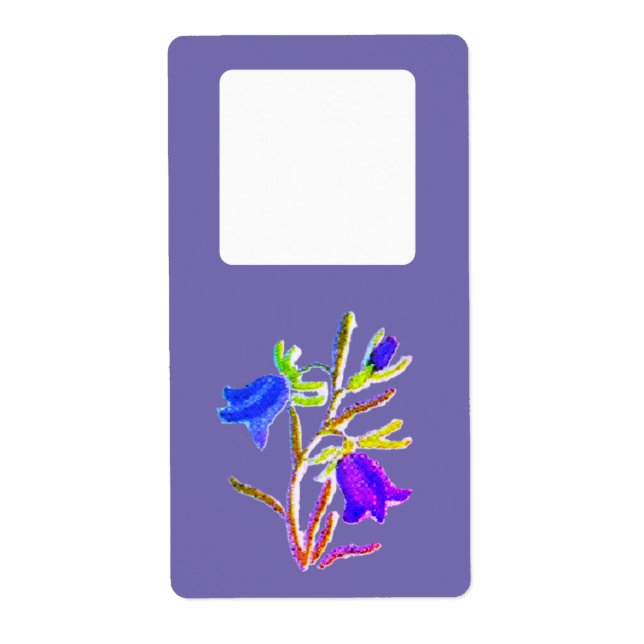 Etiqueta Rótulos de remessa de endereço estilo flor design (Frente)