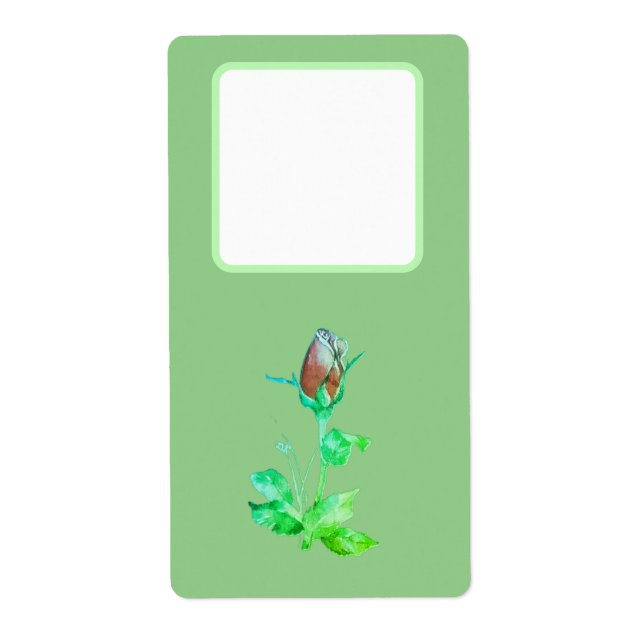 Etiqueta Rótulos de remessa de endereço estilo flor design (Frente)