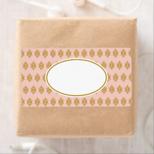 Etiqueta Rótulos de renda rosa antigos