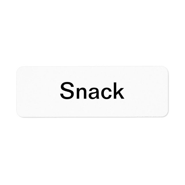 Etiqueta Rótulos de snack/ (Frente)
