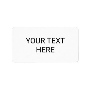 Etiqueta rótulos de texto branco simples e minimalistas