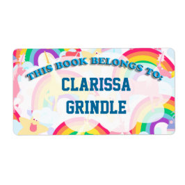 Etiqueta Rótulos do Livro Arco-Íris