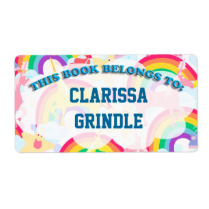 Etiqueta Rótulos do Livro Arco-Íris