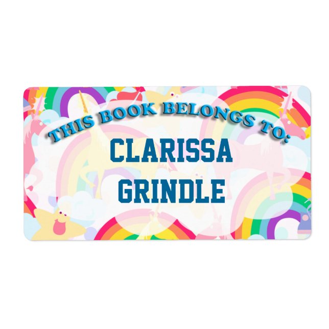 Etiqueta Rótulos do Livro Arco-Íris (Frente)