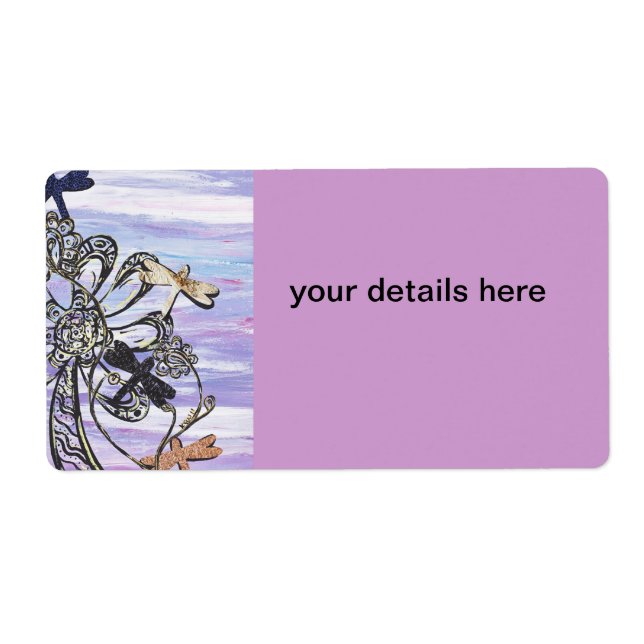 Etiqueta Rótulos Dragonfly Sky (Frente)