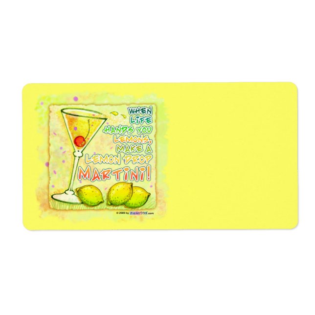 ETIQUETA RÓTULOS LEMON DROP MARTINI (Frente)