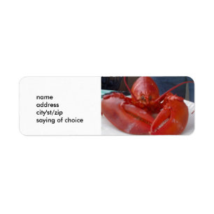 ETIQUETA RÓTULOS LUSCIOSOS DE LOBSTER