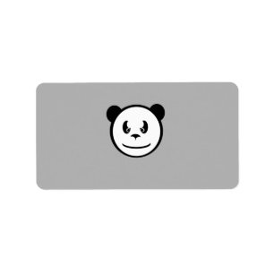 Etiqueta Rótulos Panda Irritados