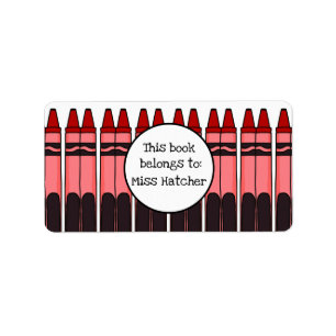 Etiqueta Rótulos personalizados do Crayon