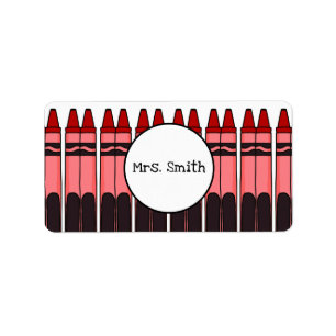 Etiqueta Rótulos personalizados do Crayon