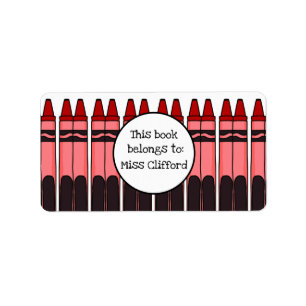 Etiqueta Rótulos personalizados do Crayon
