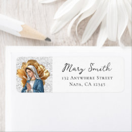 Etiqueta Rótulos Personalizados Religiosos Católicos Nossa