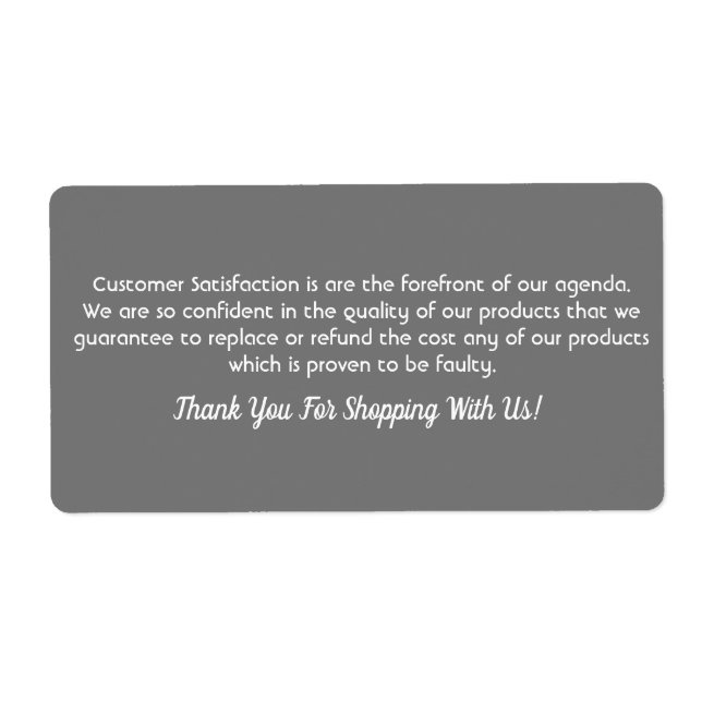 Etiqueta Rótulos profissionais personalizados de negócios d (Frente)