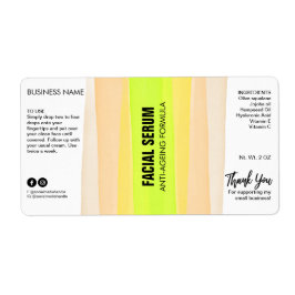 Etiqueta Rótulos Séricos De Garrafa De Néon Com Tinta Retir