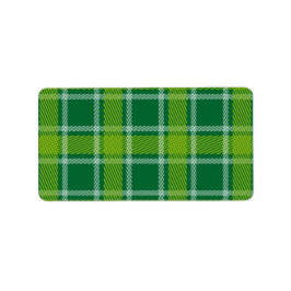 Etiqueta Rótulos Verdes do Tartan