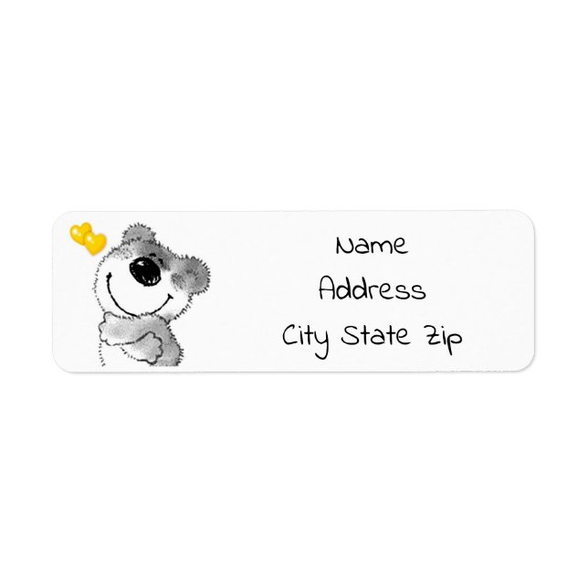 ETIQUETA ***ROUBO DE TEDDYBEAR COM O RÓTULO DE ENDEREÇO DO  (Frente)