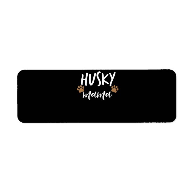 Etiqueta Rouco Mama | Presente-mãe de cão-mãe siberiano Hus (Frente)