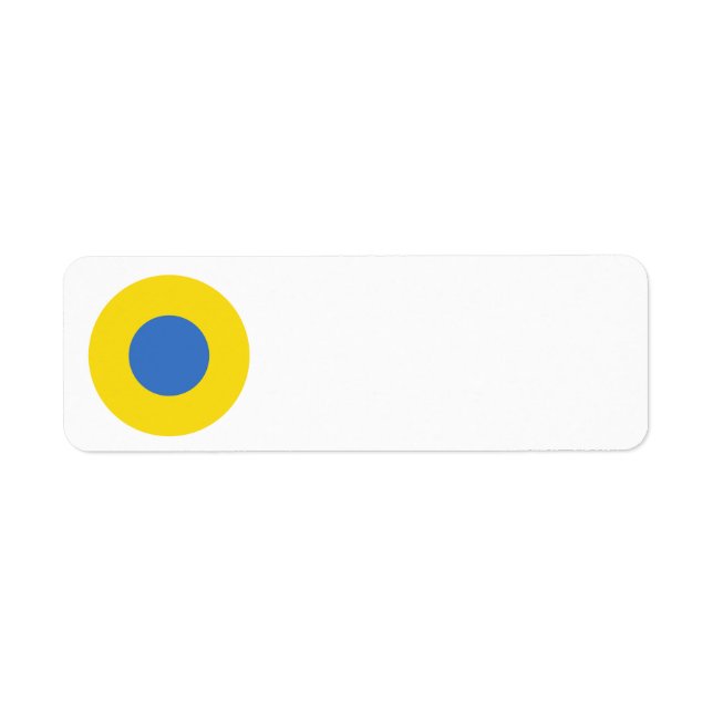 Etiqueta Roundel da Força Aérea Ucraniana (Frente)