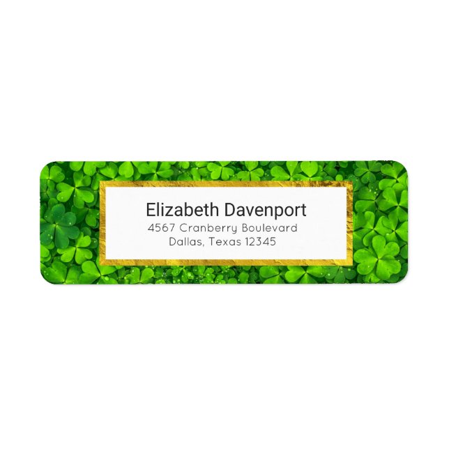 Etiqueta Roupas Verdes com Gotas de Água (Frente)