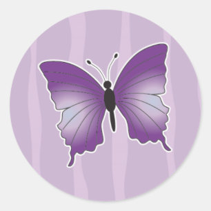 Etiqueta roxa da borboleta