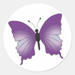 Etiqueta roxa da borboleta